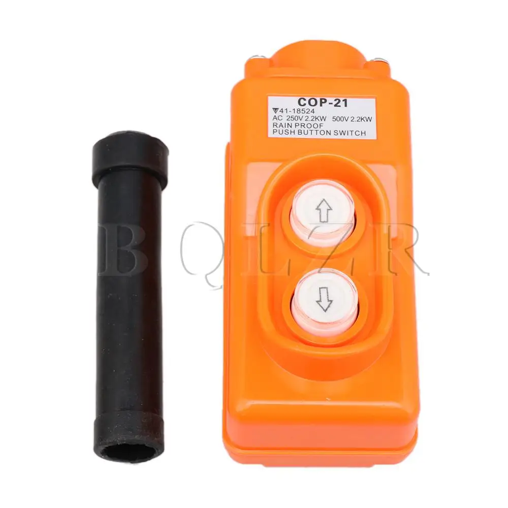 

BQLZR Rainproof Hoist Crane Station Pushbutton Switch Up-Down Control Button