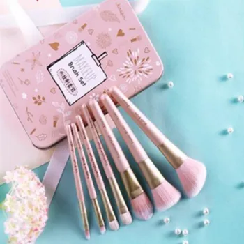 

7Pcs/Set Eye Makeup Brushes Set Eye Shadow Eyeliner Eyelash Eyebrow Blush Facial Makeup Cosmetic Tools