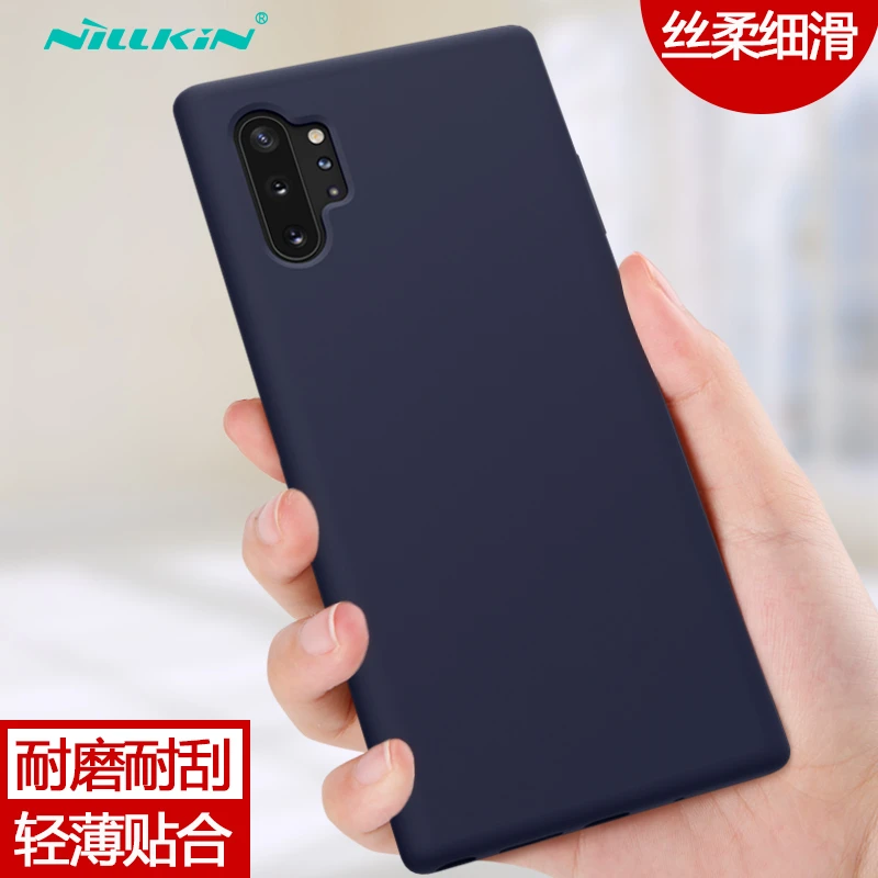 

NILLKIN sfor Samsung Note 10+ Case Cover Flex Pure Liquid Silicone Soft Back Cover Case for Samsung Galaxy Note 10 Plus Pro 5G