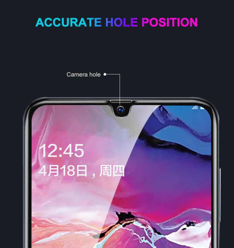 Закаленное стекло для Samsung Galaxy A71 A51 A20 A30 A50 A20E A40 A70 A80 a10s a20s a30s a50s Защитная пленка A21