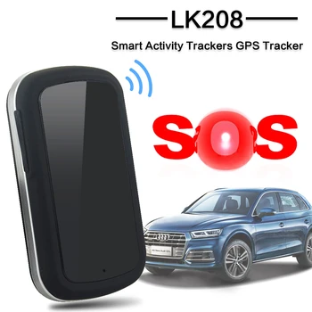 

Lk208 GPS Tracker For Vehicle Optional Powerful Magnet Mini Personal Locator Realtime Tracking Device 60 Days Standby with SOS