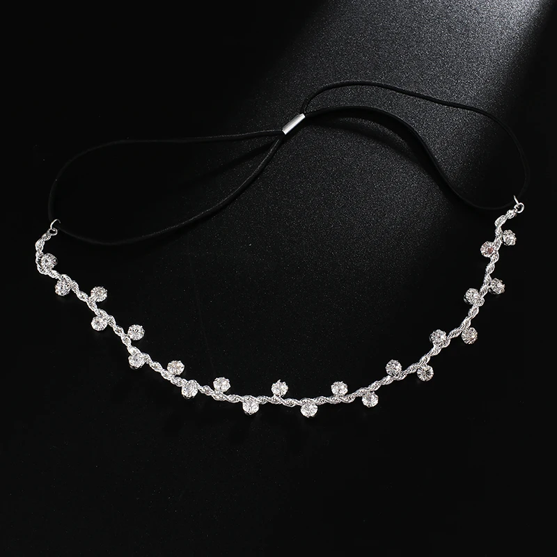 Women Hair Accessories Crystal Chain Charms Head Bands Women Jewelry Wedding Bridal Hair Jewelry H008 hair accessory jewelry accessories hair headdress bridal headwear hair band crown