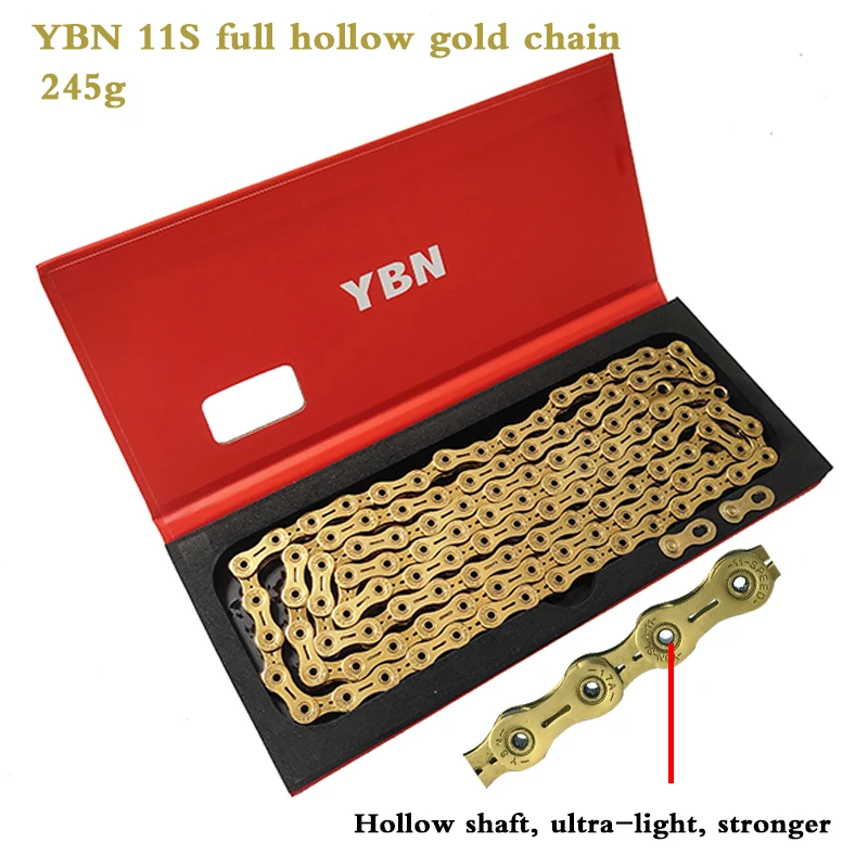 Perfect YBN 11 Speed Chain Gold MTB Road Bike Chain for Shimano Sram Campagnolo 0