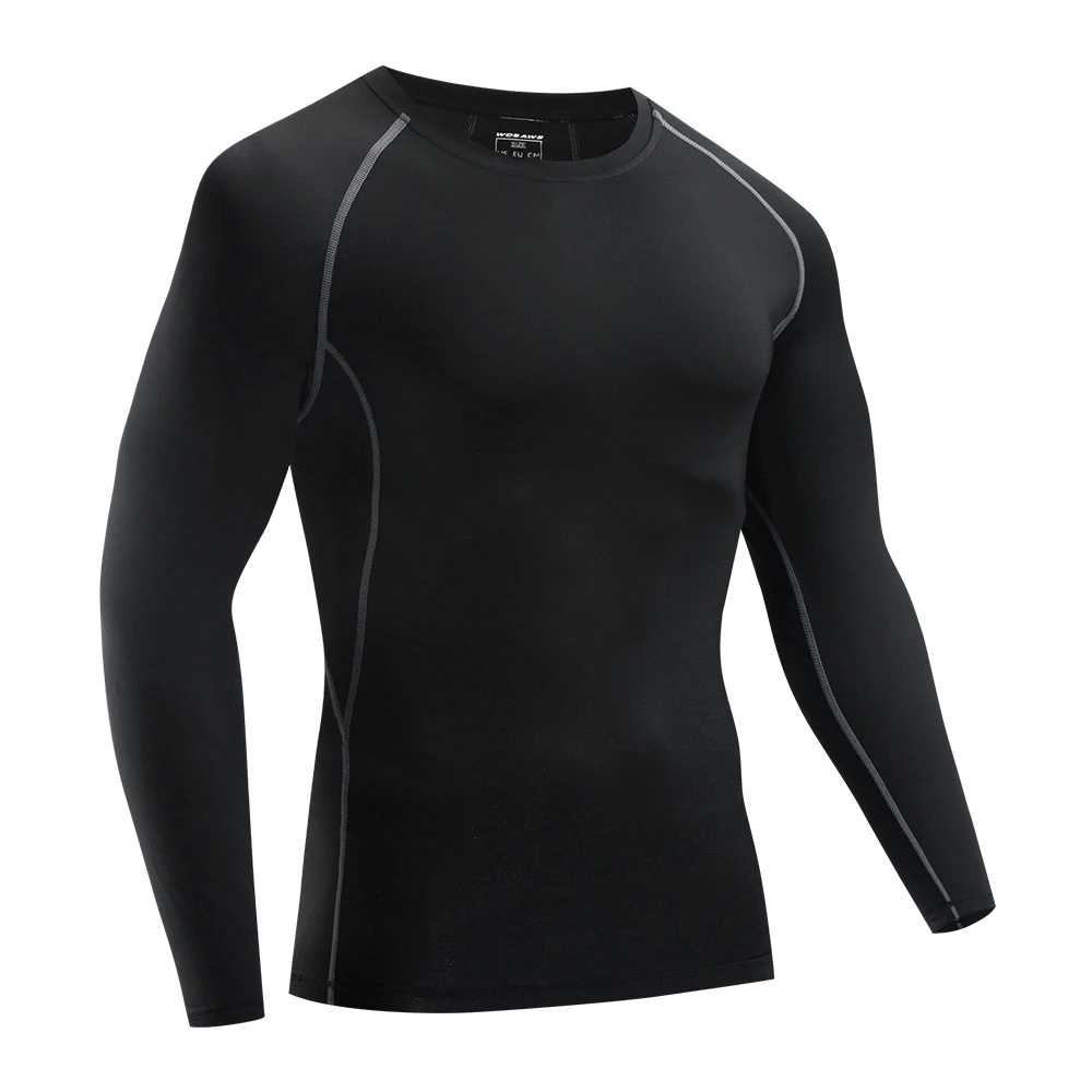 WOSAWE Мужские осенние велосипедные однослойные теплые компрессионные колготки