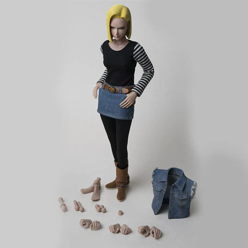 Perfect Soldier Phicen 1/6 Scale Dragon Ball Z Android 18 lazuli Action Figure Toy Model for children toy 1 Perfect Soldier Phicen 1/6 Scale Dragon Ball Z Android 18 lazuli Action Figure Toy Model for children toy 1