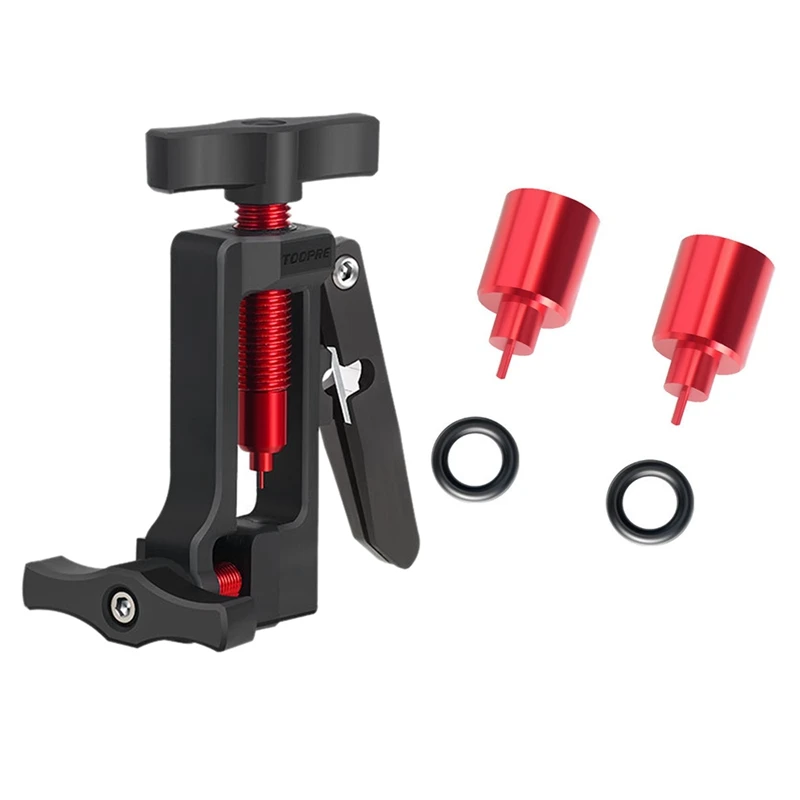 

TOOPRE Bike Needle Driver Insertion Tool Bicycle Hydraulic Hose Fitting Insert Tool Nylon with 2Pcs Thimbles and 2Pcs O-Rings