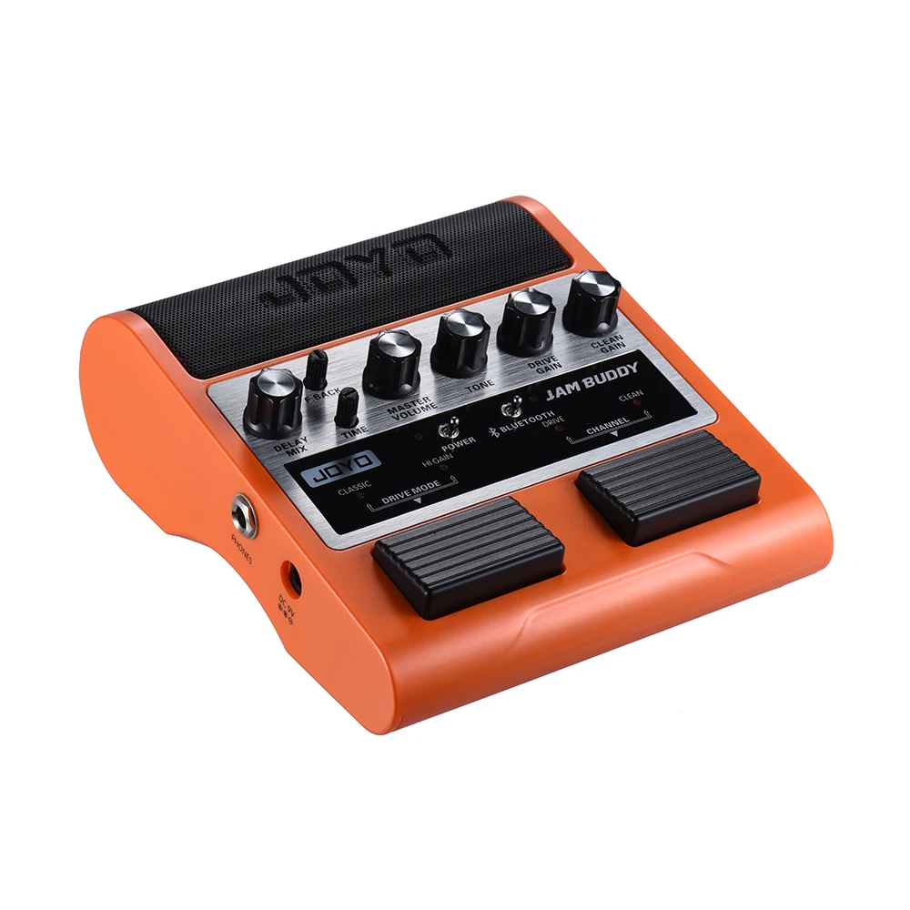 JOYO JAM BUDDY портативный Перезаряжаемый Bluetooth 4,0 двухканальный 2*4 Вт Педальный гитарный усилитель динамик с задержкой