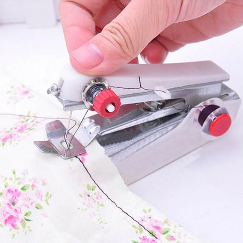 Ручные Мини DIY Инструменты для шитья простое управление швейные инструменты маленькая швейная машина портативная ткань стежка аксессуары