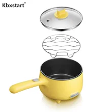 Mbxstart электрическая плита 1.2L нержавеющая сталь Мультиварка с антипригарным покрытием рисоварка Жарка поддон для сковороды регулировка 2 шестерни
