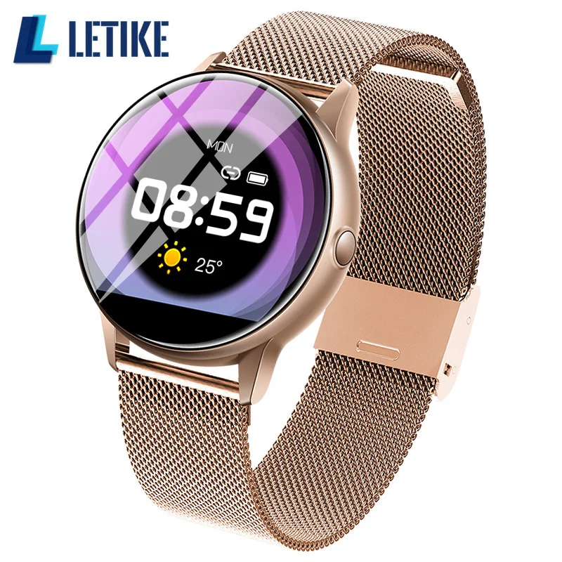 Letike женские часы C009 AI модные Smart watch ips изогнутый цветной экран полный сенсорный