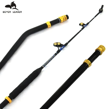

ORJD 100/130lbs Deep Sea Boat Fishing Rod 2+1 Swivel Tip Guide Game Rod Trolling Fishing Rods Straight and Bent Butt Boat Rod
