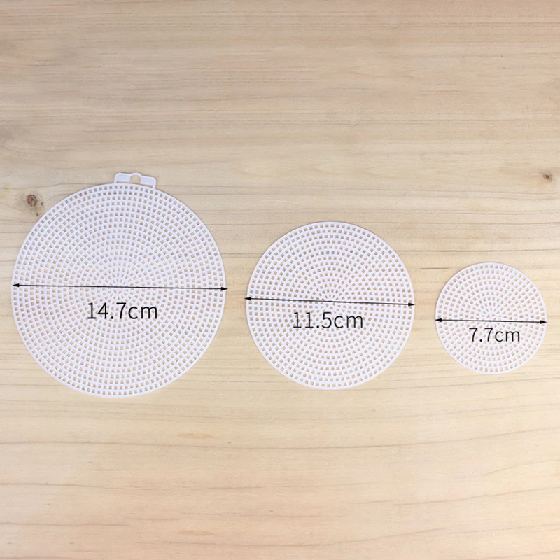 Round Mesh Cloth Thread Hook Bag Rug DIY Handcraft Bags Latch Hook Supplies Hand Knitting Accessories Crafts Grid Sheet craft supplies