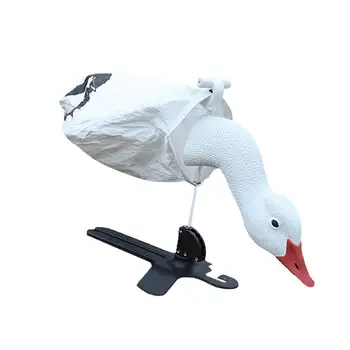 

Foraging Model Foldable Support System Artificial Easy Cleaning Foraging Model Outdoor Decoy Goose Head