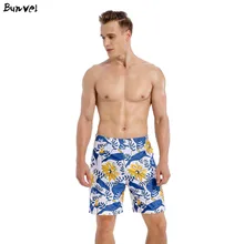 Bunvel, новая одежда для плавания, мужские сексуальные плавки, цветочный узор, мужские плавки, модные пляжные шорты, Maillot de bain homme