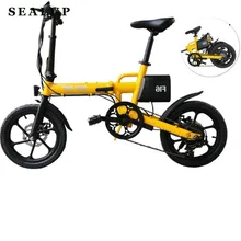 Электрический алюминиевый сплав 16 дюймов велосипед 36V250W13AH батарея 6 скоростей складной мини Ai велосипед 36V250W13AH6foldingAiBike