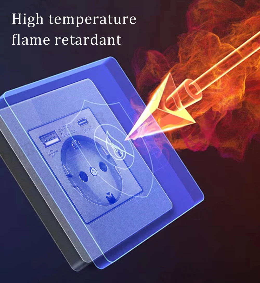 Tomada de parede usb 16a padrão da