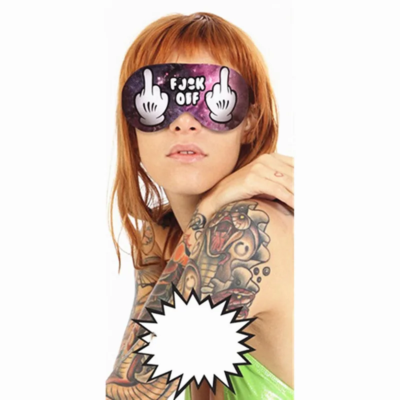 

1PCS 3D Printing Eye Sleep Masks Sleeping Eye Mask Lovely Eye Care Shade Blindfold Sleep Mask Eyes Cover Sleeping Tools