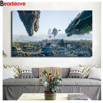 

Large 5D DIY Full Square Round Diamond Painting The Epic Fantasy Series Diamond Embroidery Mosaic Rhinestones Dragon Cartoon art