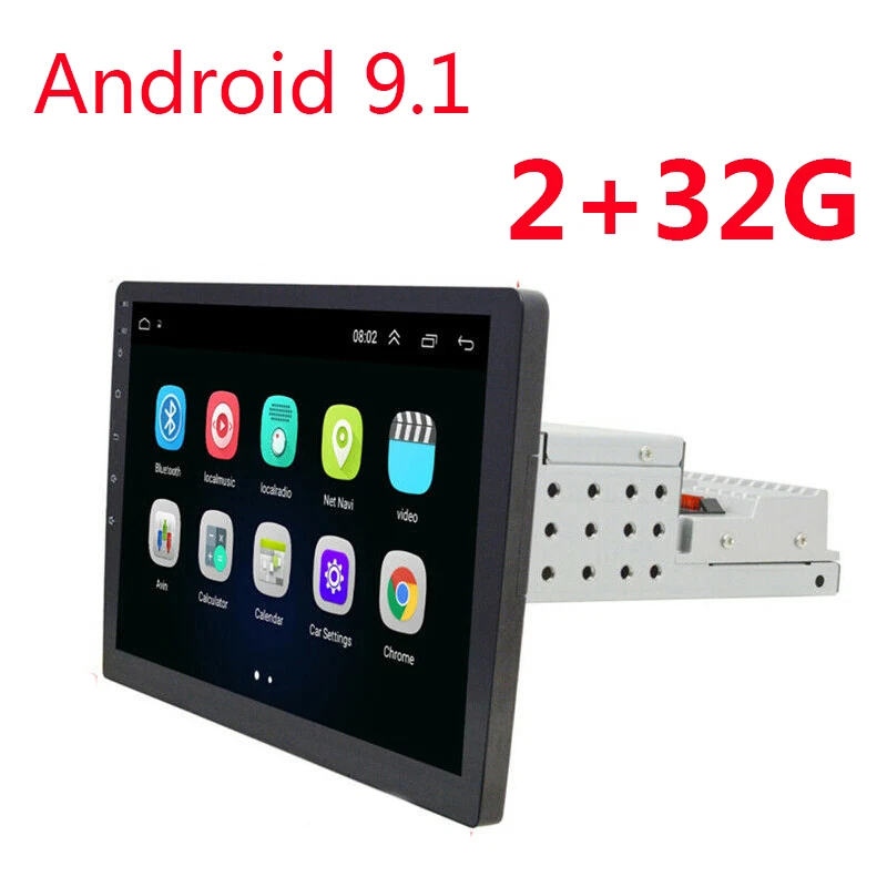 2+ 32G Android 9,1 1Din Авторадио 9/10. 1 дюймов авто радио gps Navi wifi Мультимедиа BT FM Аудио 1 din автомобильный SWC DVR TMPS Универсальный