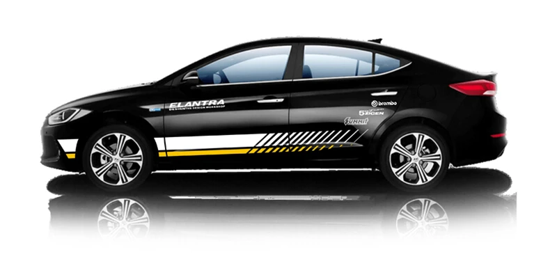 World Datong, автомобильный Стайлинг, Спортивная Автомобильная наклейка для hyundai, hyundai, ELANTRA, Mark, Levinson, автомобильные наклейки с обеих сторон