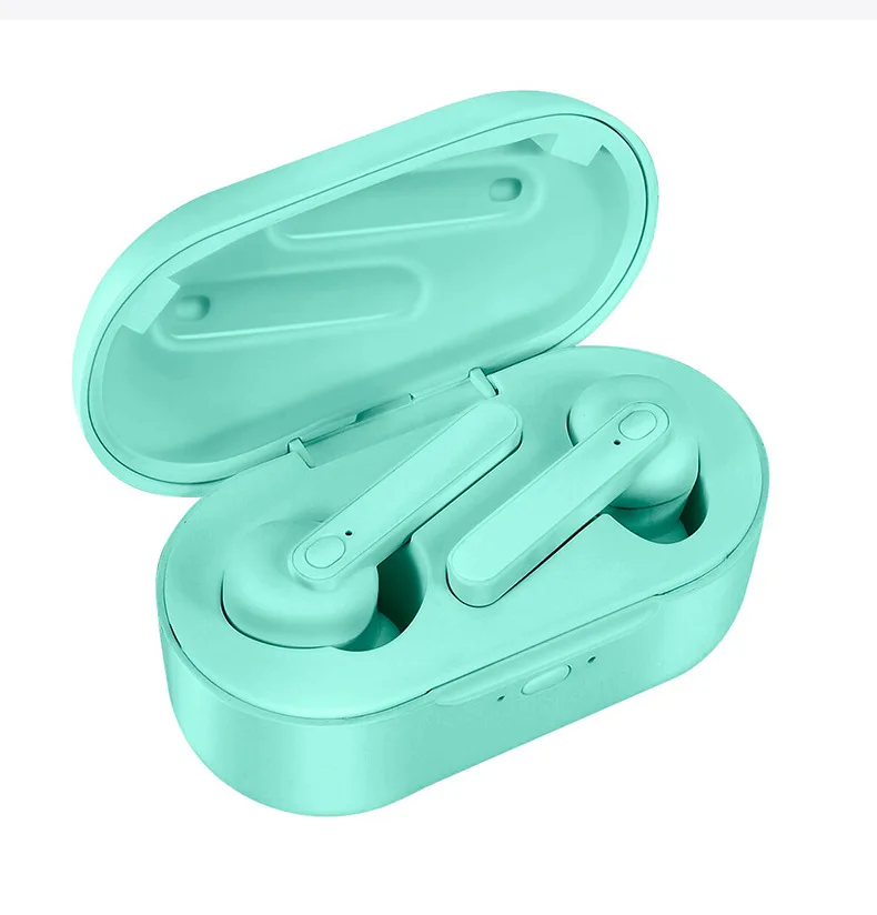 SANLEPUS TWS наушники беспроводные наушники Bluetooth наушники Hifi гарнитура воздушные наушники с микрофоном для мобильных телефонов Xiaomi Android - Цвет: Green