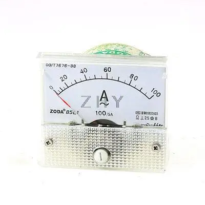 

Class 2.5 Accuracy AC 0-100A Square Dial Analog Panel Meter Ammeter