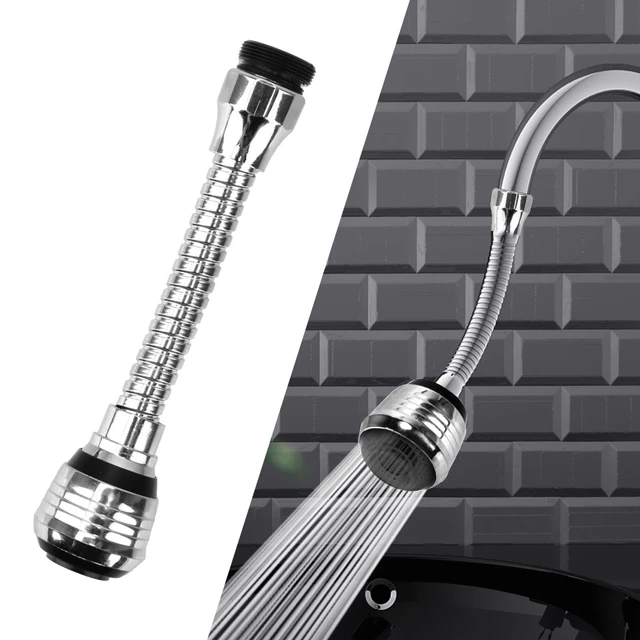 Rallonge de robinet d'eau flexible pivotante à 360 °, tuyau flexible,  rallonge de robinet, accessoires de douche à domicile de cuisine -  AliExpress