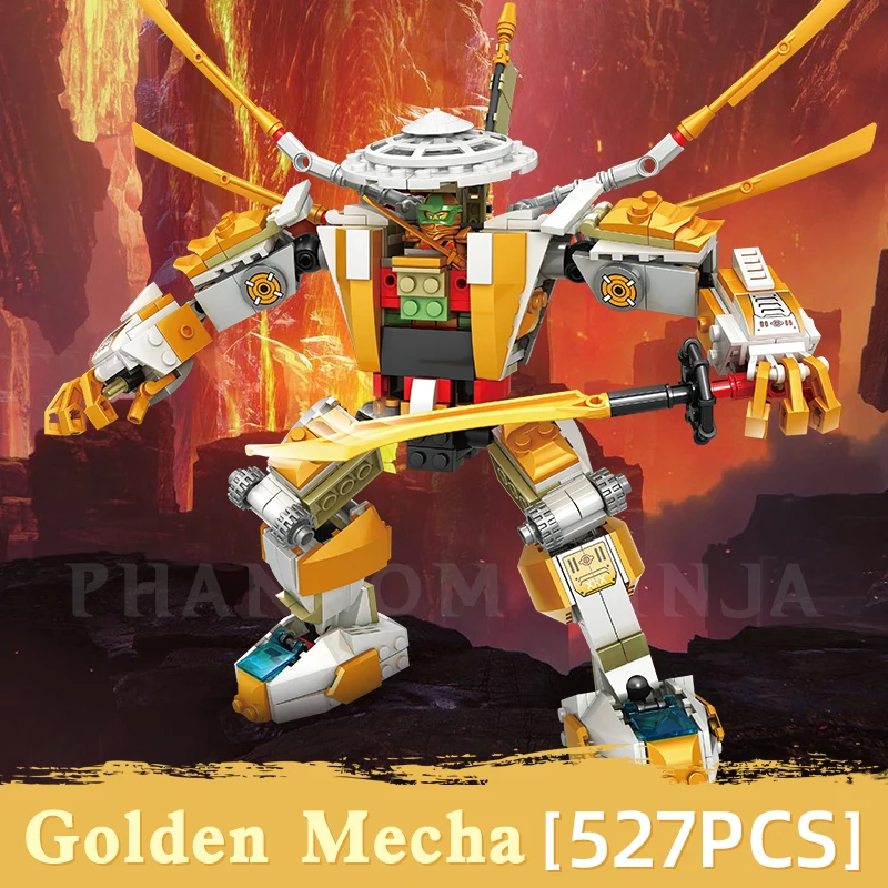 

Ninja the samurai mech samurai robot model Figures ninja building blocks toys Golden Dragon Mini 24pcs figures kids gifts