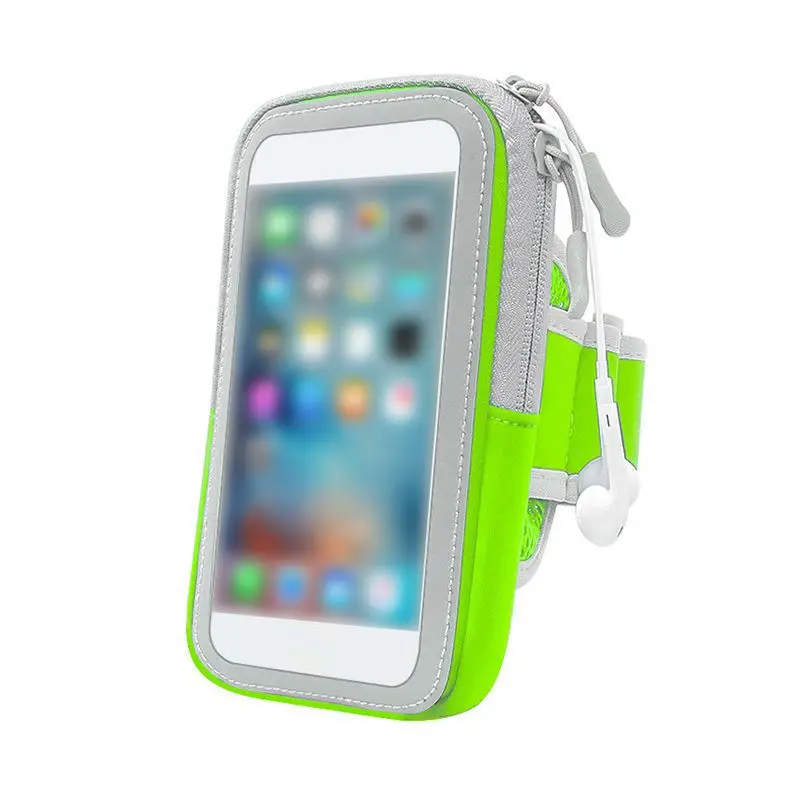 Спортивная сумка на руку для мобильного телефона, дышащая спортивная сумка на руку с сенсорным экраном для бега, Тонкий Карманный ремень для активного отдыха - Цвет: 4.7 inches