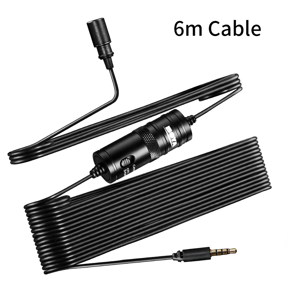 Ceny BOYA BY M1DM 4m dwugłowicowy Lavalier Lapel Clip on mikrofon z 1 8 \