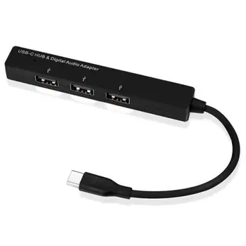 

USB Type-C 3×USB HUB and Digital o Adapter
