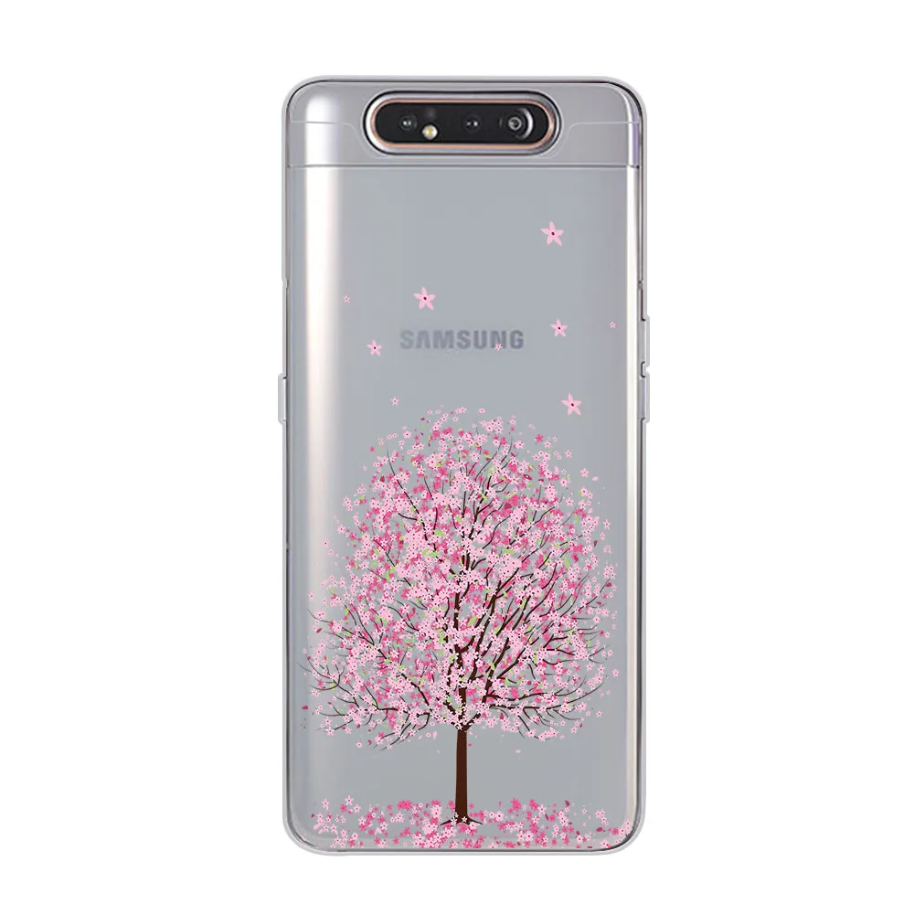 Ciciber цветок сливы чехлы для телефонов samsung Galaxy A50 A70 A10 A80 A40 A30 A20 A60 A20e Мягкий силиконовый чехол из ТПУ