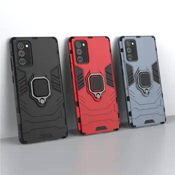 

100pcs/lot Ring Car Holder Case For Samsung Galaxy Note 20 10 Plus M01 A41 A01 A81 A91 S10Lite M60S M80S 2 in 1 Armor Cover