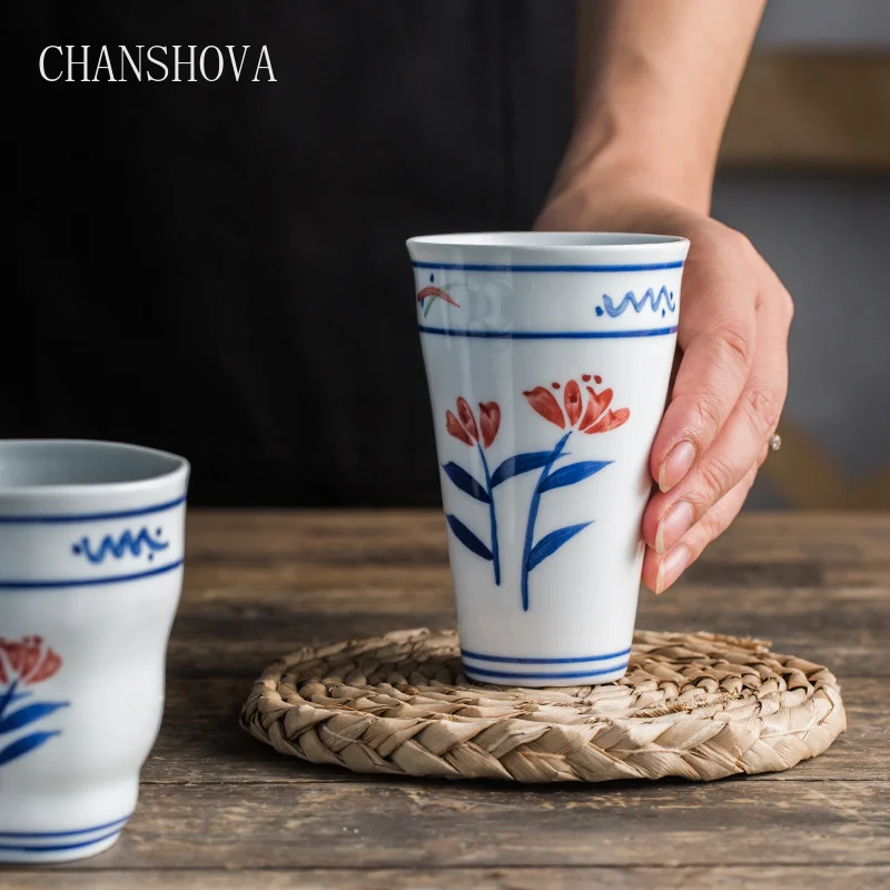 CHANSHOVA 160/200 мл современная простая ручная роспись под глазурованной керамикой