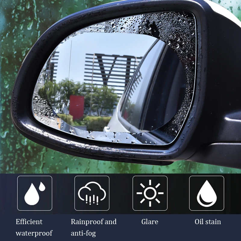 Автомобильное зеркало заднего вида непромокаемая пленка противотуманное