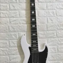 Электрическая бас-гитара джаз бас молочно-желтый цвет 6 струн активные звукосниматели розовое дерево гриф. paypal доступен! Bs-32