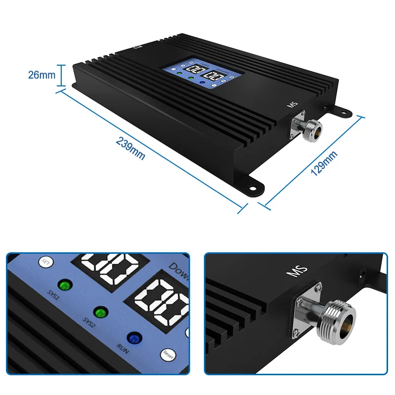 린트라텍 700 850 모바일 셀룰러 신호 증폭기 B28 LTE 4G 앰프 2G CDMA 80dB 고이득 MGC AGC 25dBm B5 전용 리피터