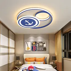 Синяя современная светодиодная Люстра для кабинета, спальни, детская комната, светильник для детской комнаты, современный светодиодный
