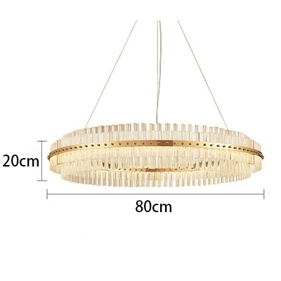 Modern Chandelier Crystal Lighting Home Lighting Lamp For Living Room Bedroom LED Chandelier Decoration - Цвет абажура: D80cm