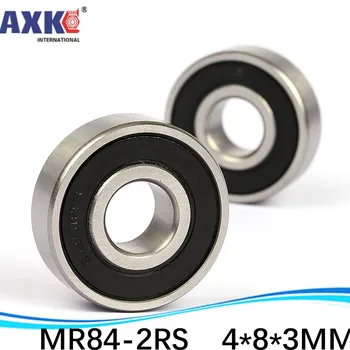 

AXK sale price 50 PCS L-840-2RS,MR84-2RS 4X8X3mm Shigh precision Blue rubber seal cover 50pcs/lot