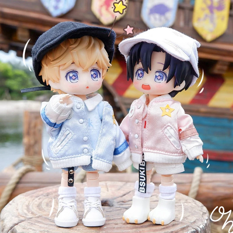 OB11 clothes strawberry milk baseball cap jacket vest T-shirt shorts or skirt for molly GSC obitsu11 1/12bjd doll | Игрушки и хобби