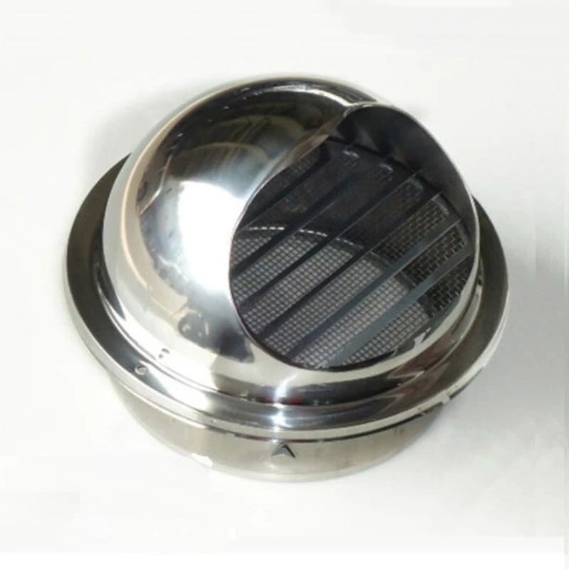 Campana de escape de acero inoxidable 60 ~ 300mm, tapa de ventilación de pared, Extractor de aire de de toro para baño, rejilla de - AliExpress