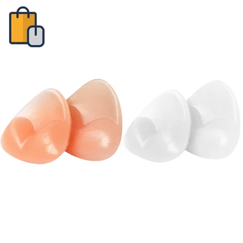 

New 1 Pair Silicone Triangle Bra Insert Pads Push Up Breast Enhancer Underwear Removeable Invisable Bra Pads