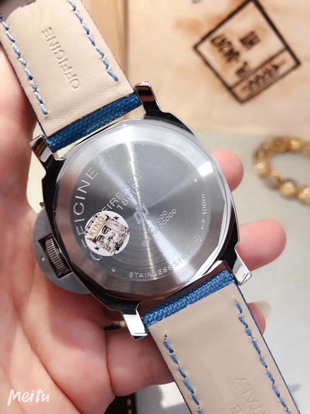 Роскошные брендовые Новые Мужские автоматические механические сапфировые часы из нержавеющей стали Серебристые черные синие холщовые кожаные светящиеся часы AAA