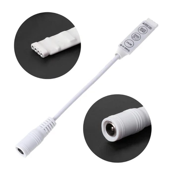 

Professional Mini Size DC12V-24V RGB Led Controller Dimmer Mini 3 keys Connector 40JE
