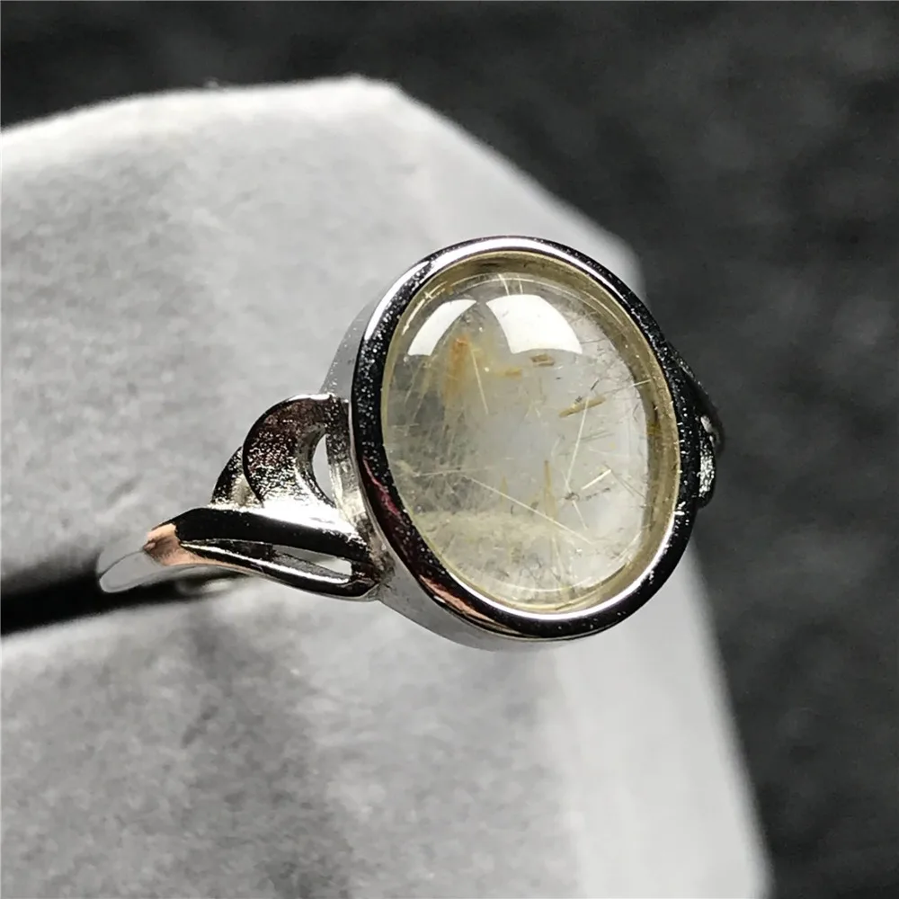 Gold Rutilated Quartz Ring (80)