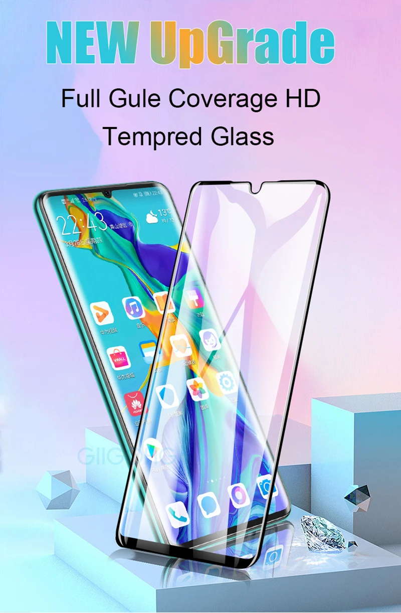 1-3 шт Защитная пленка для экрана из закаленного стекла для huawei P30 Lite P20 Pro P Smart Z Plus Nova 3 3i P20lite P30Lite полное покрытие