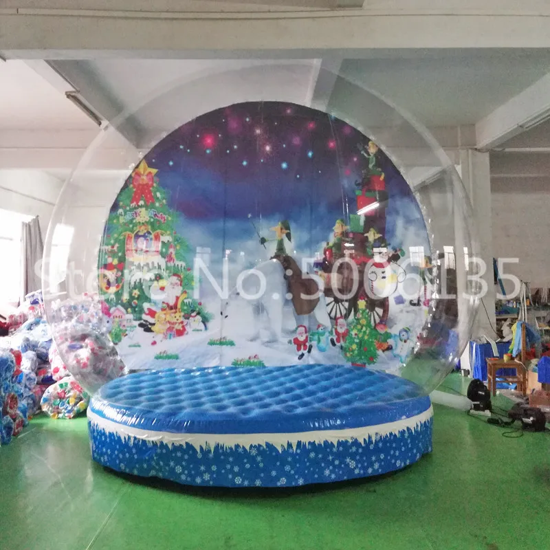 3m Outdoor Cheap Giant Christmas Inflatable Snow Globe Bubble Tent