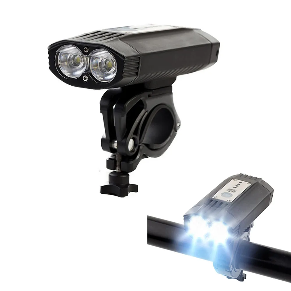 

500 Lums Bicycle Light L2/T6 USB Rechargeable 4000mAh Bike Light Waterproof LED Headlight Power Bank Bike Accessories