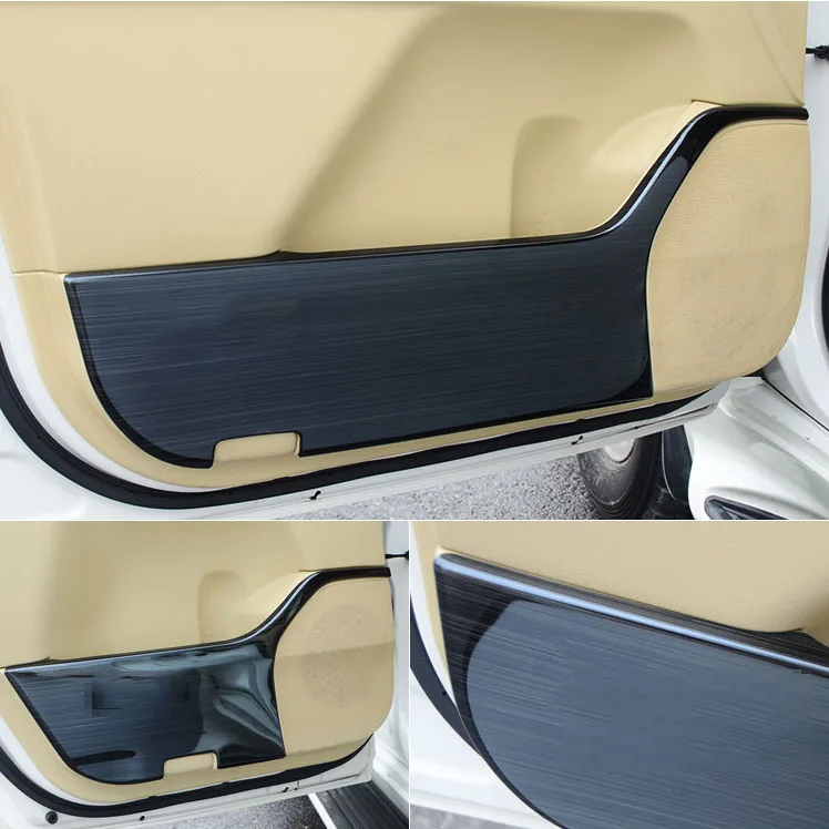 Аксессуары для LX570 2013-2019 серебристый клаксон внутренней двери из нержавеющей